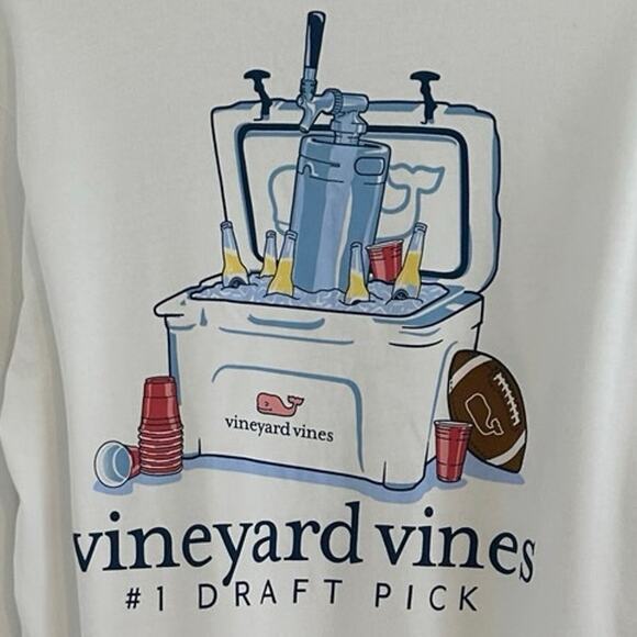NWT Vineyard vines game-day NFL 100% cotton long sleeve clean fresh look - Picture 2 of 7
